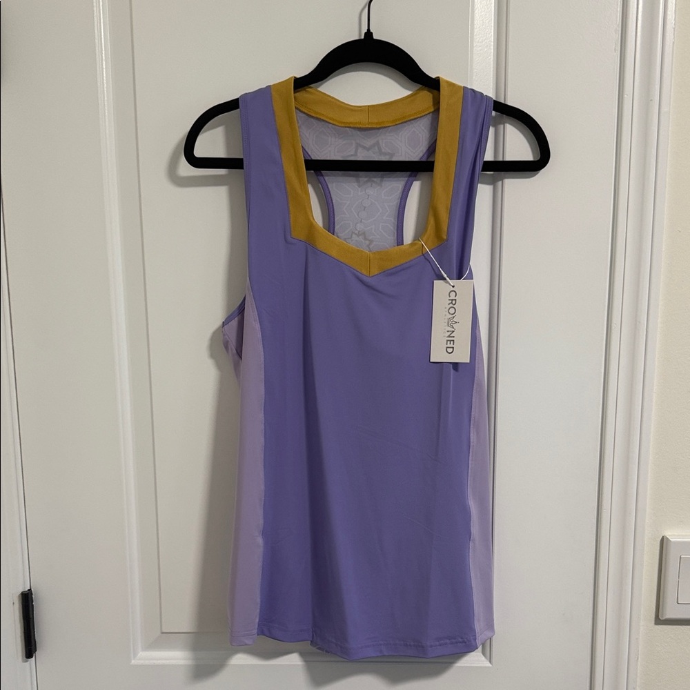 Purple Jasmine Crowned Athletics Flow Tank